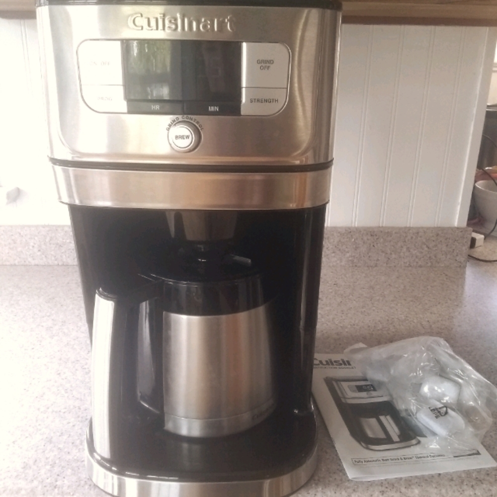 Cuisinart thermal burr grind and brew coffee maker